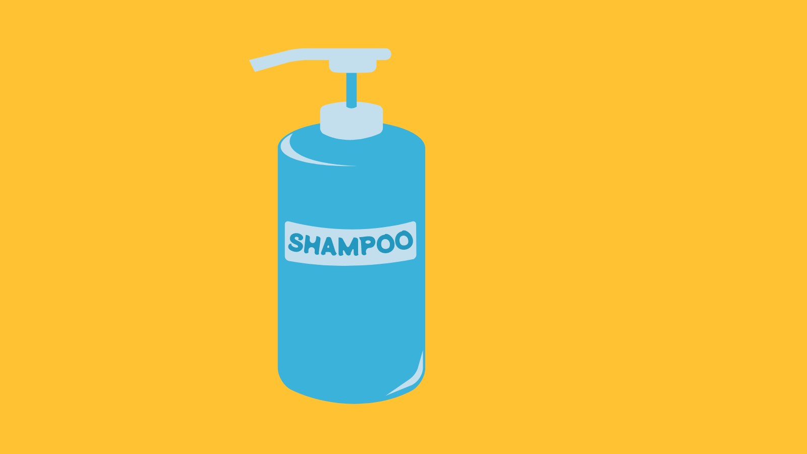 A bottle of shampoo