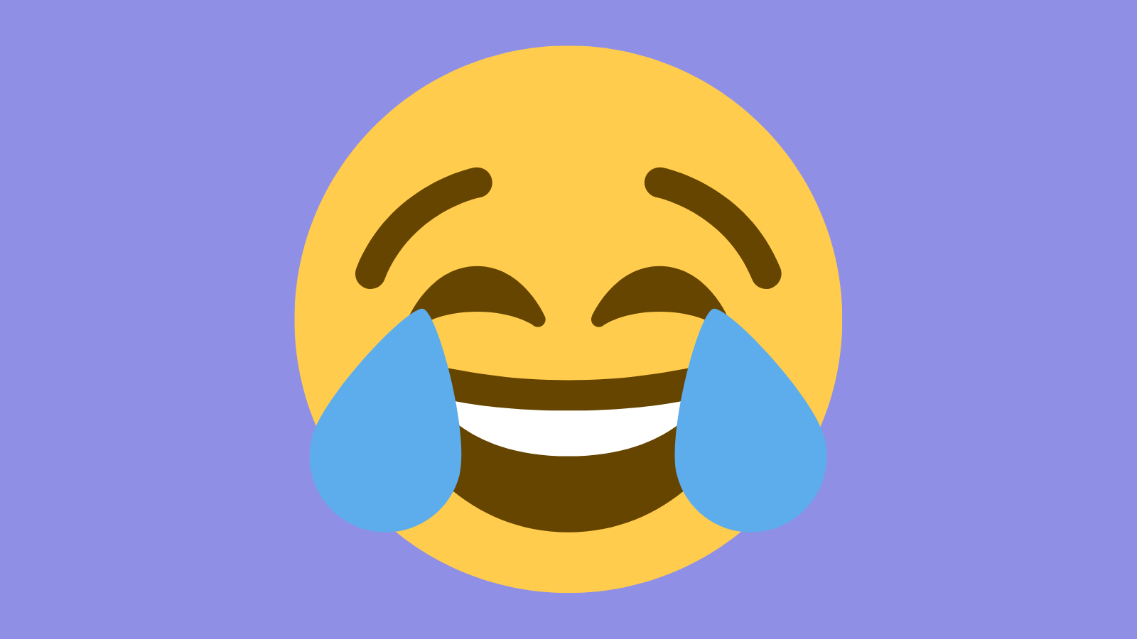 A crying laughing emoji