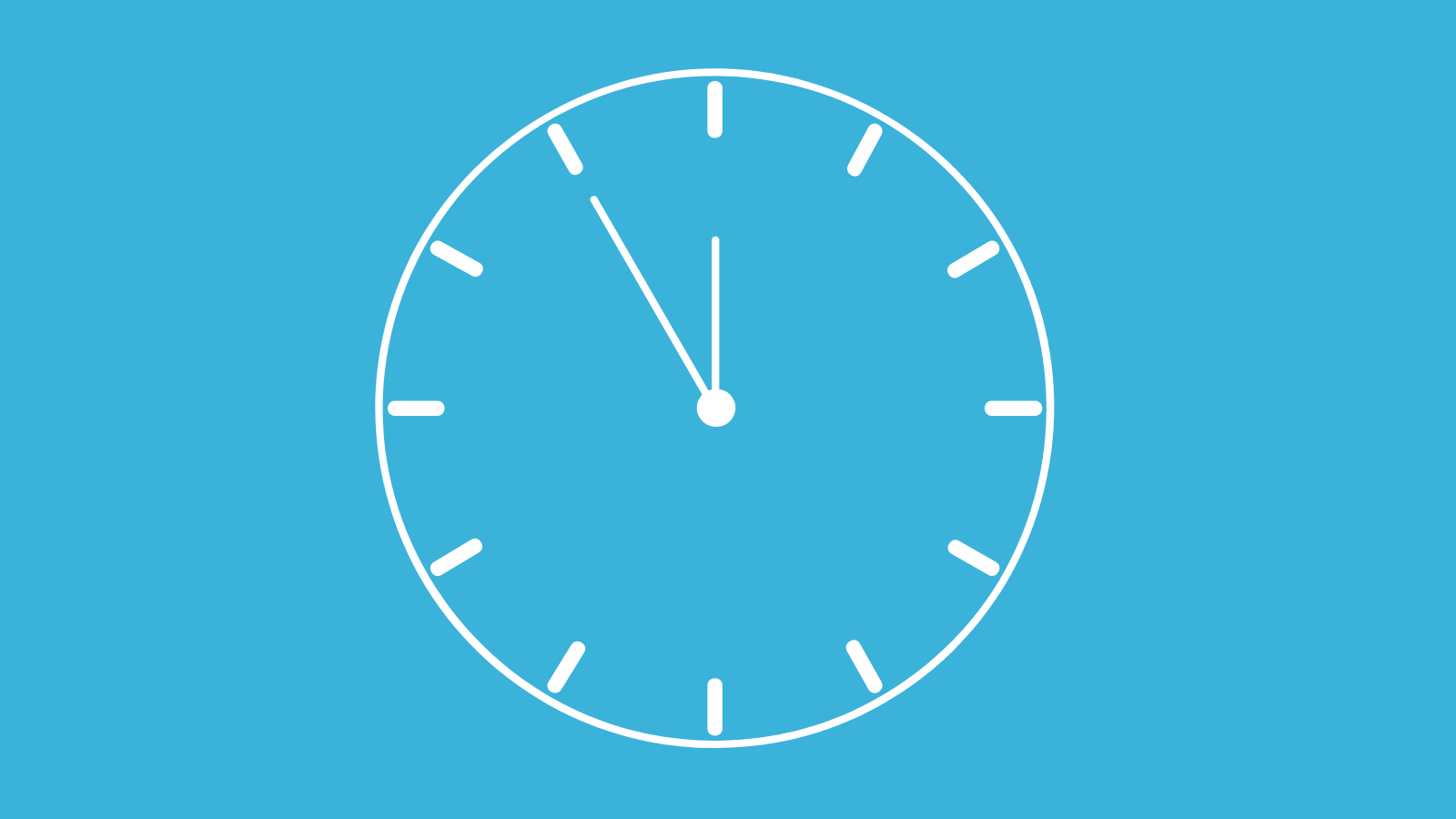 A graphic of a clock