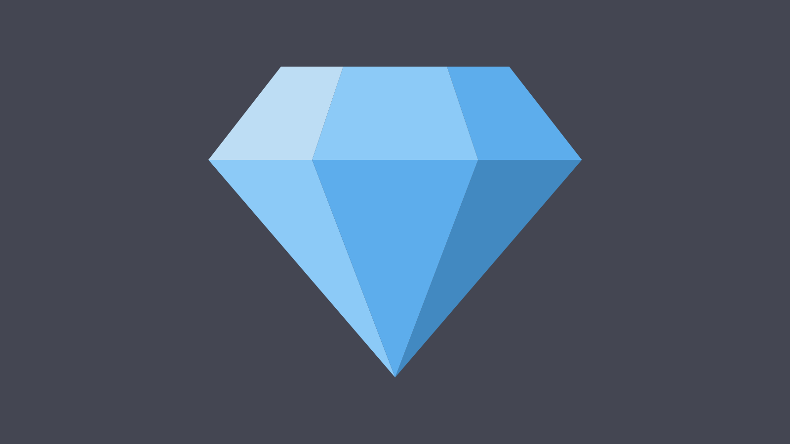 A graphic of a diamond