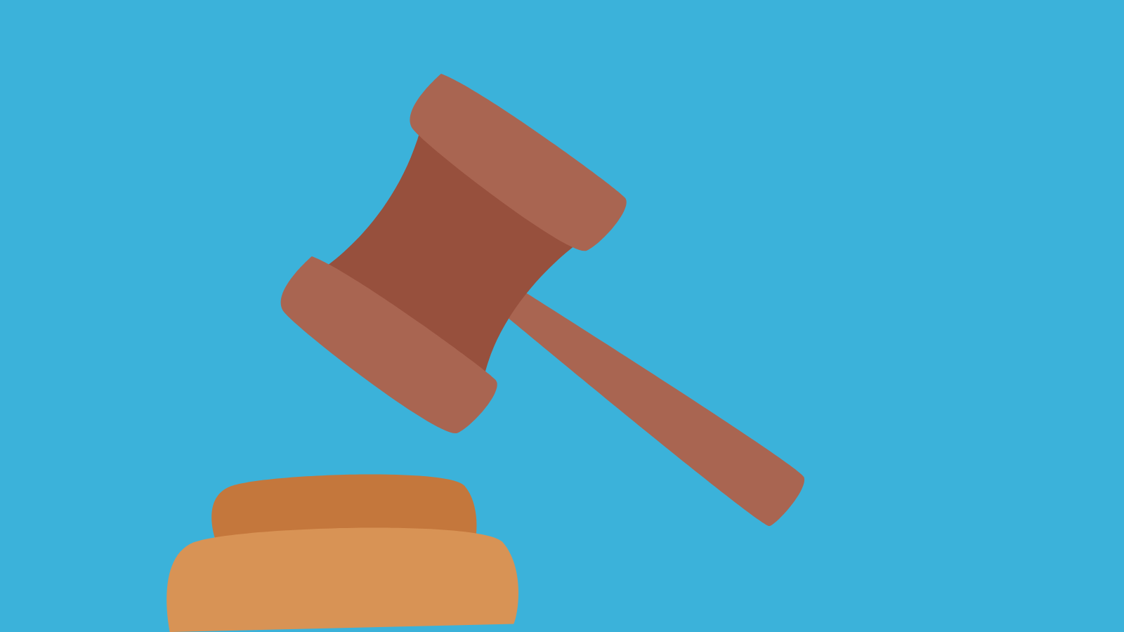 A graphic of a gavel