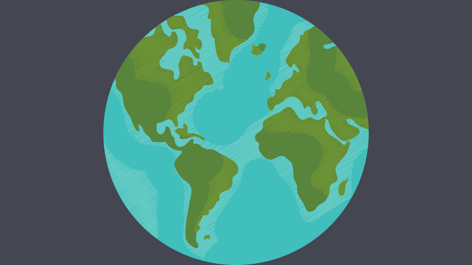 A graphic of the earth