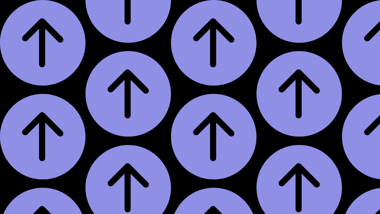 A repeating pattern of arrows pointing up 