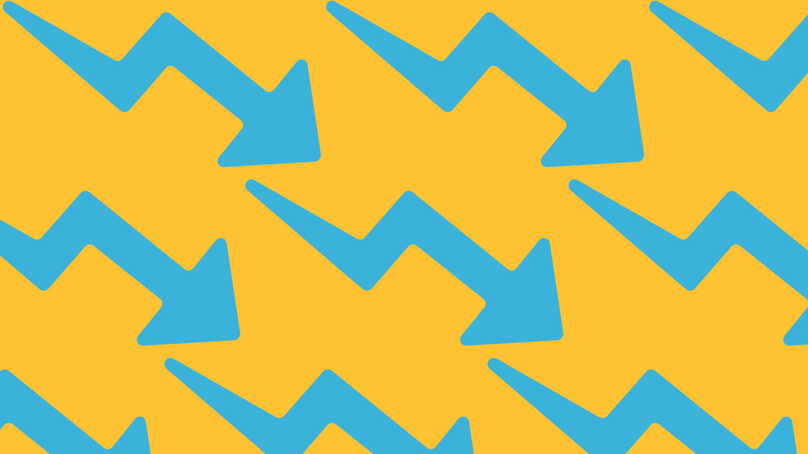 A repeating pattern of jagged arrows pointing to the bottom right