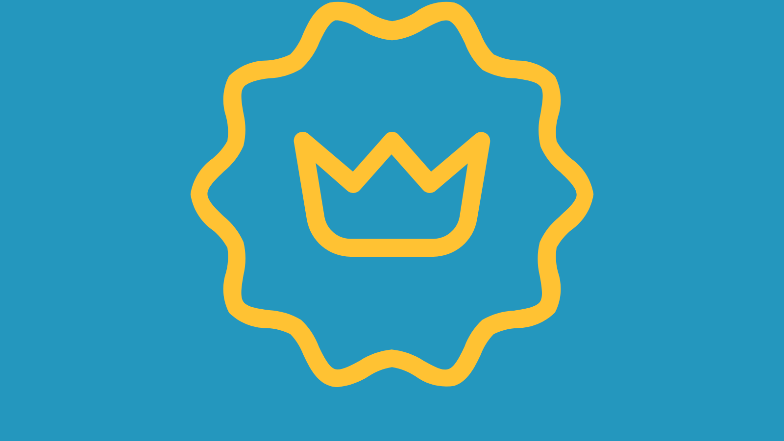 A seal with a crown icon