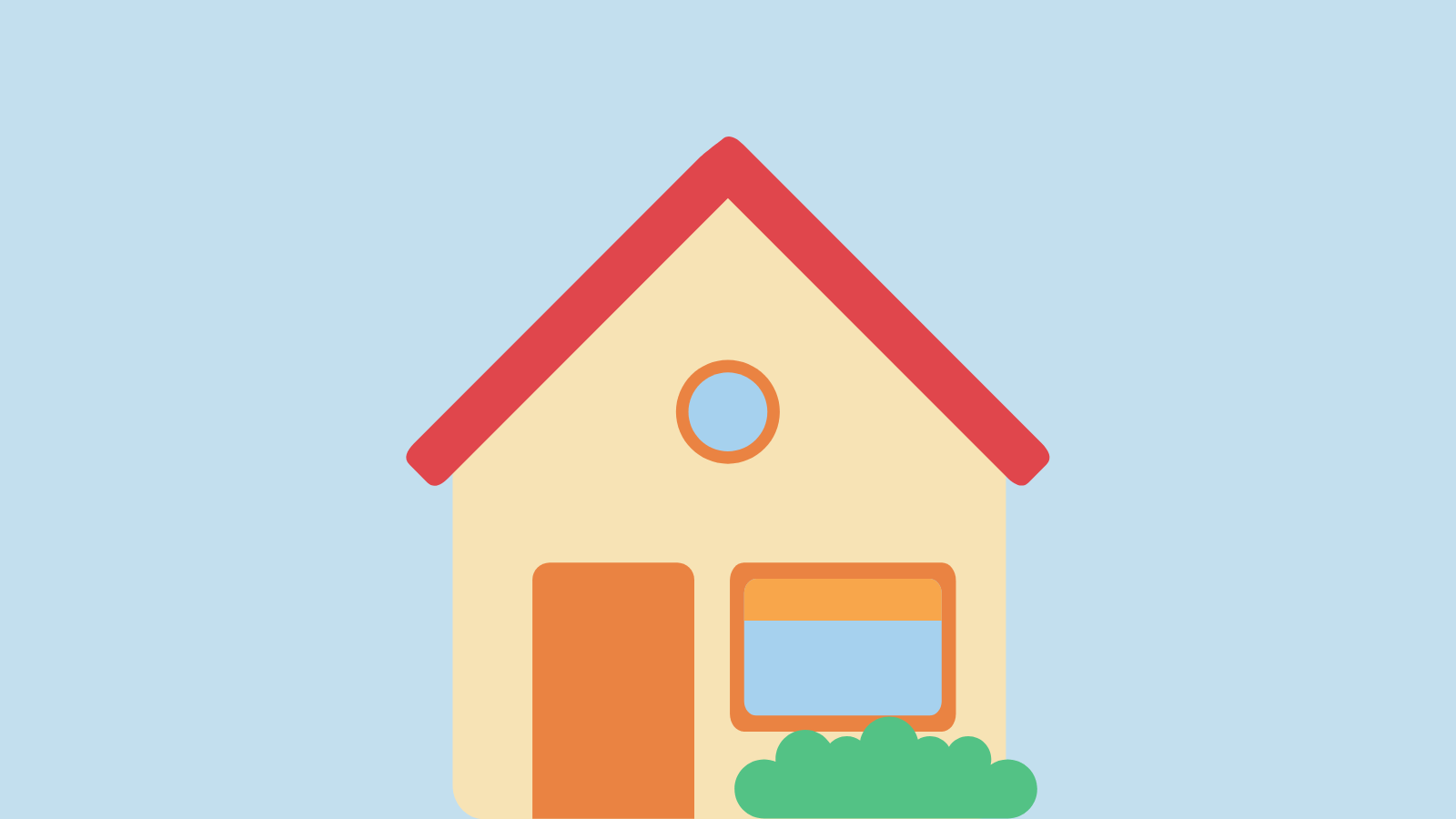 A simple illustration of a house 