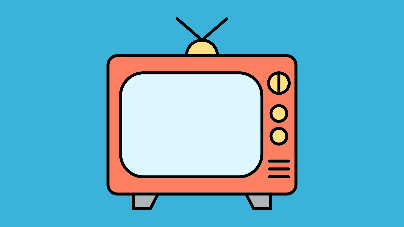 An illustration of a TV