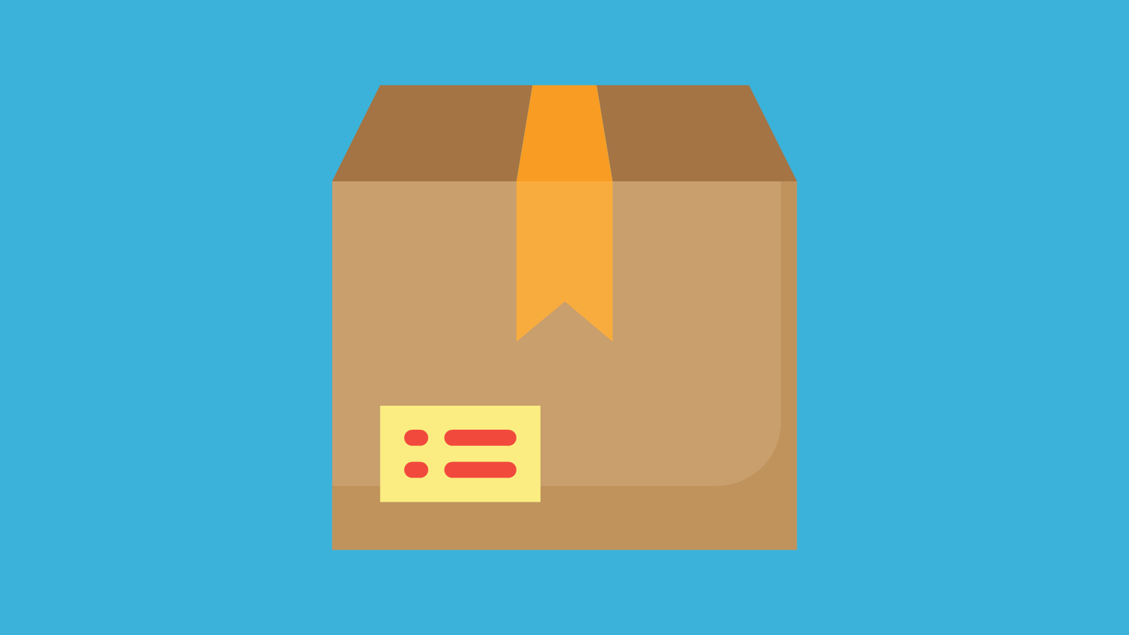 An illustration of a shipping box