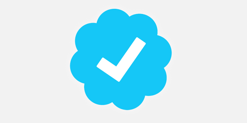The twitter verified symbol