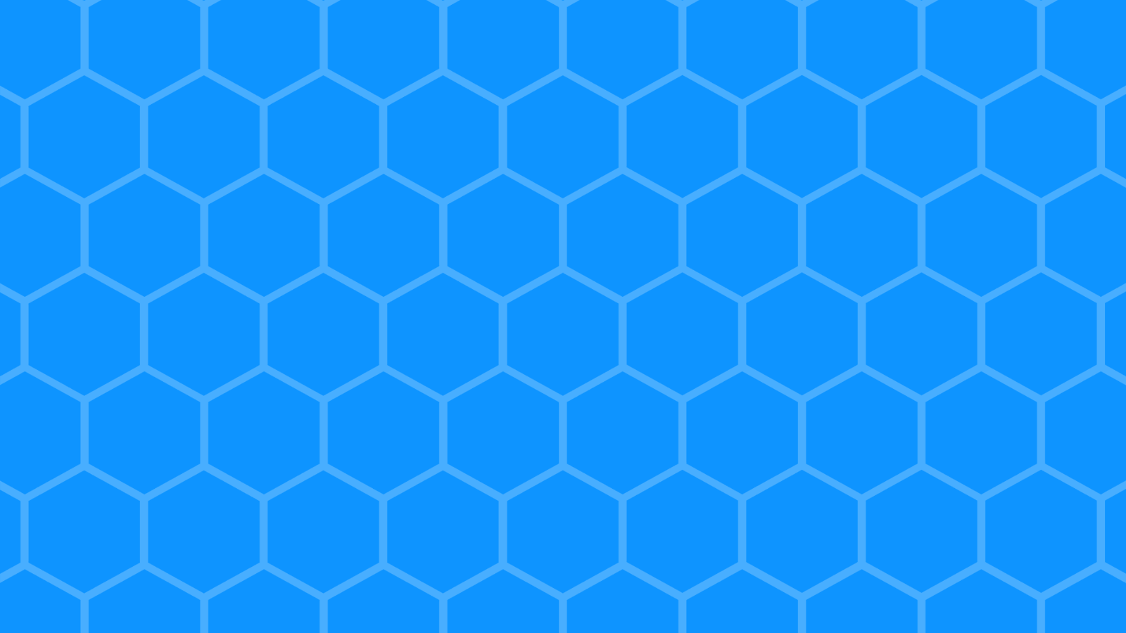 A blue hexagon pattern background
