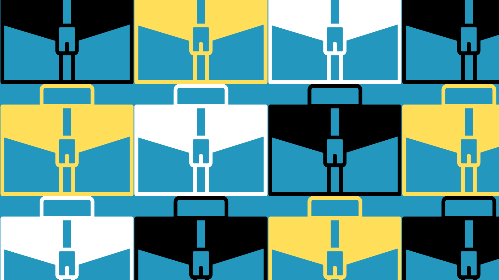 A pattern or minimalist briefcase graphics