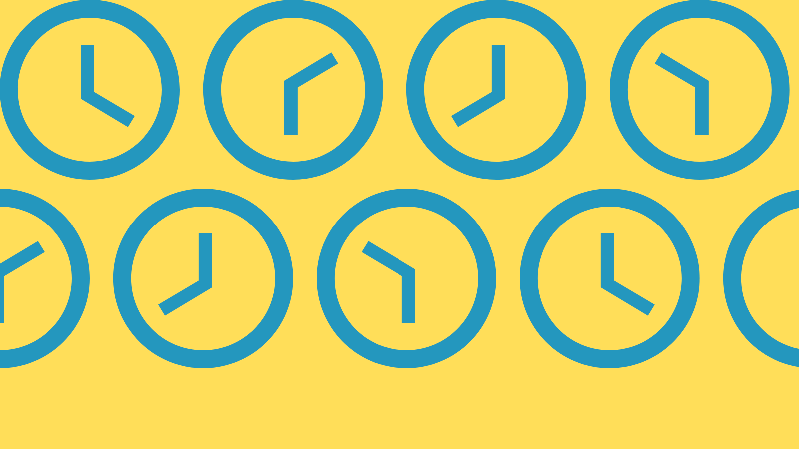 Minimalist icons of clocks