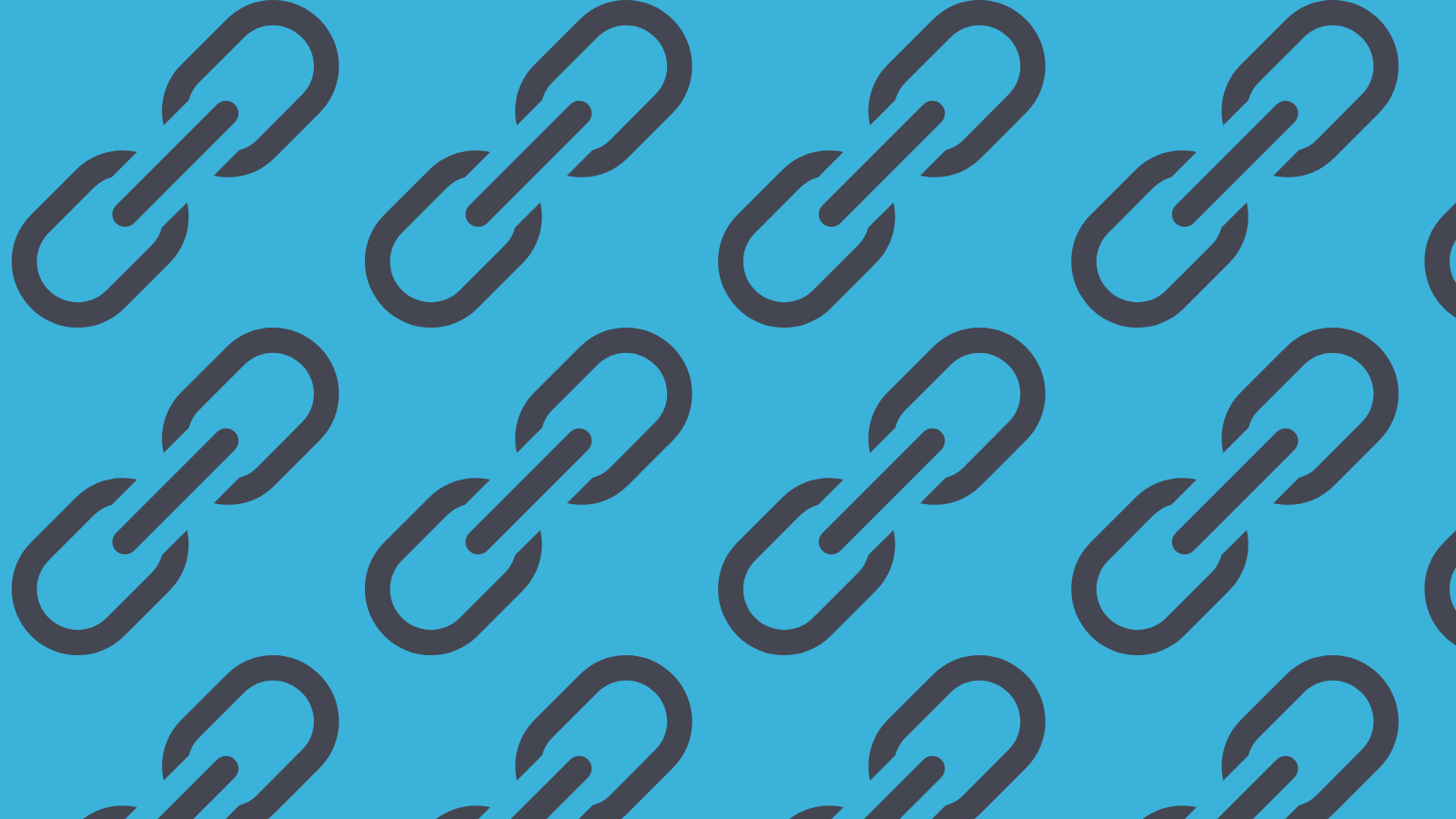 Diagonal rows of chain link symbols