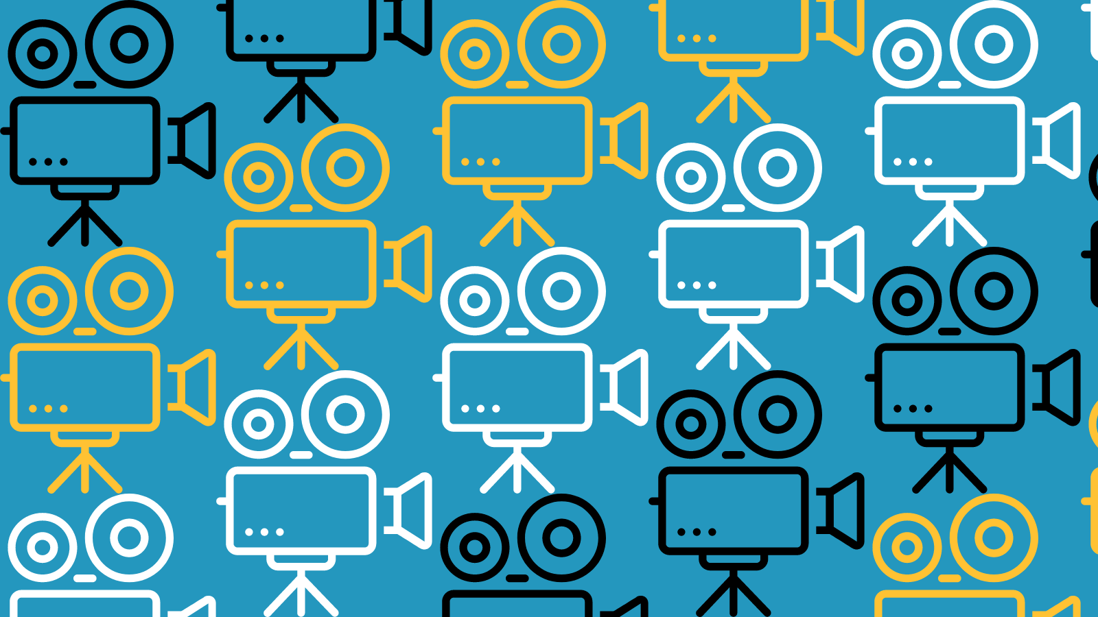 Diagonal rows of video camera graphics