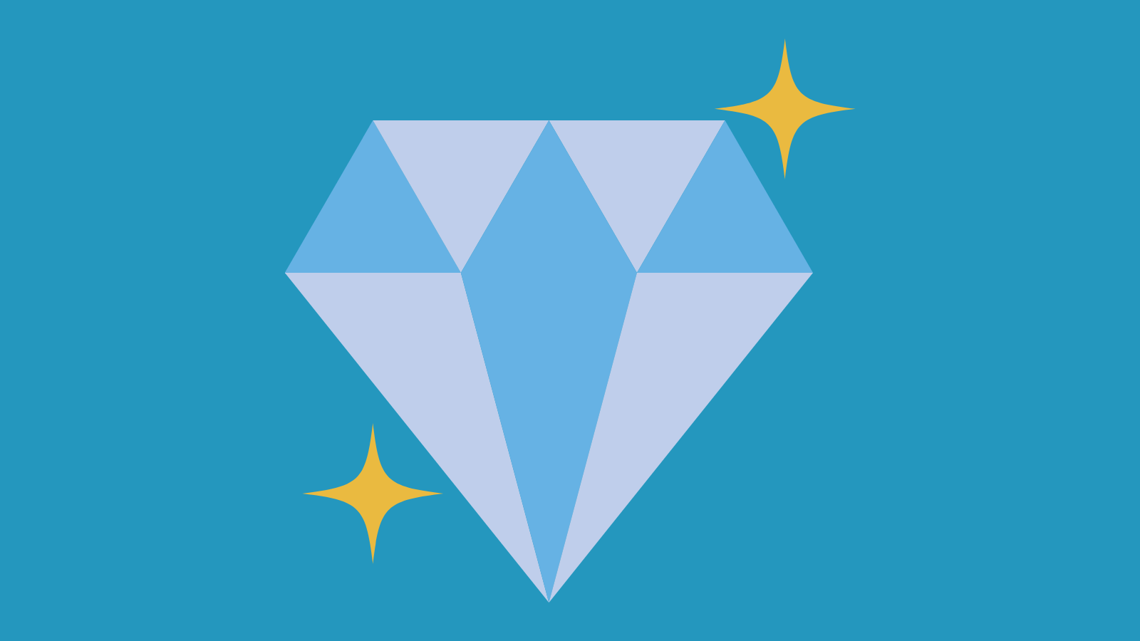 A graphic of a diamond