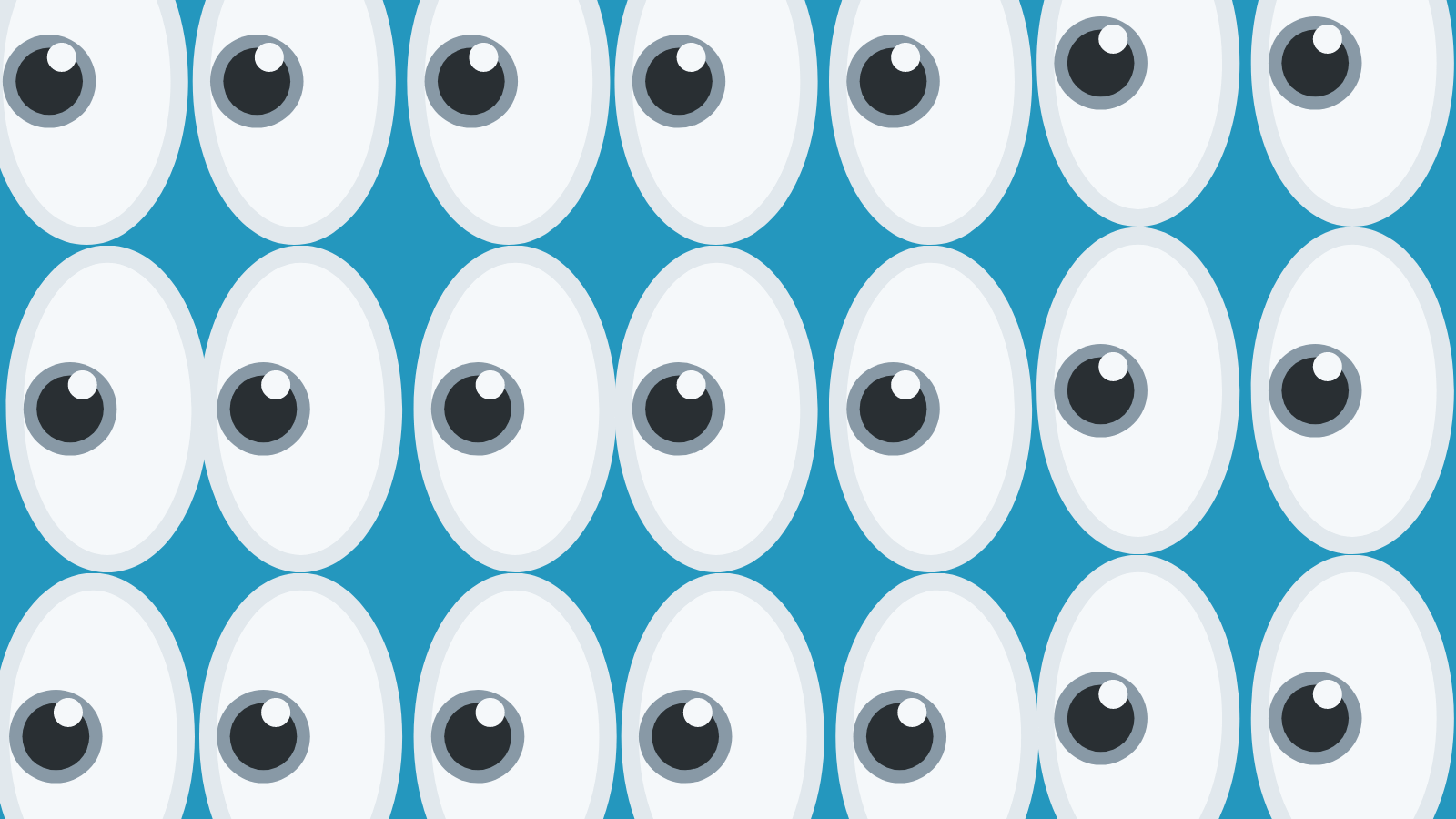 The eyeballs emoji repeating a bunch of times