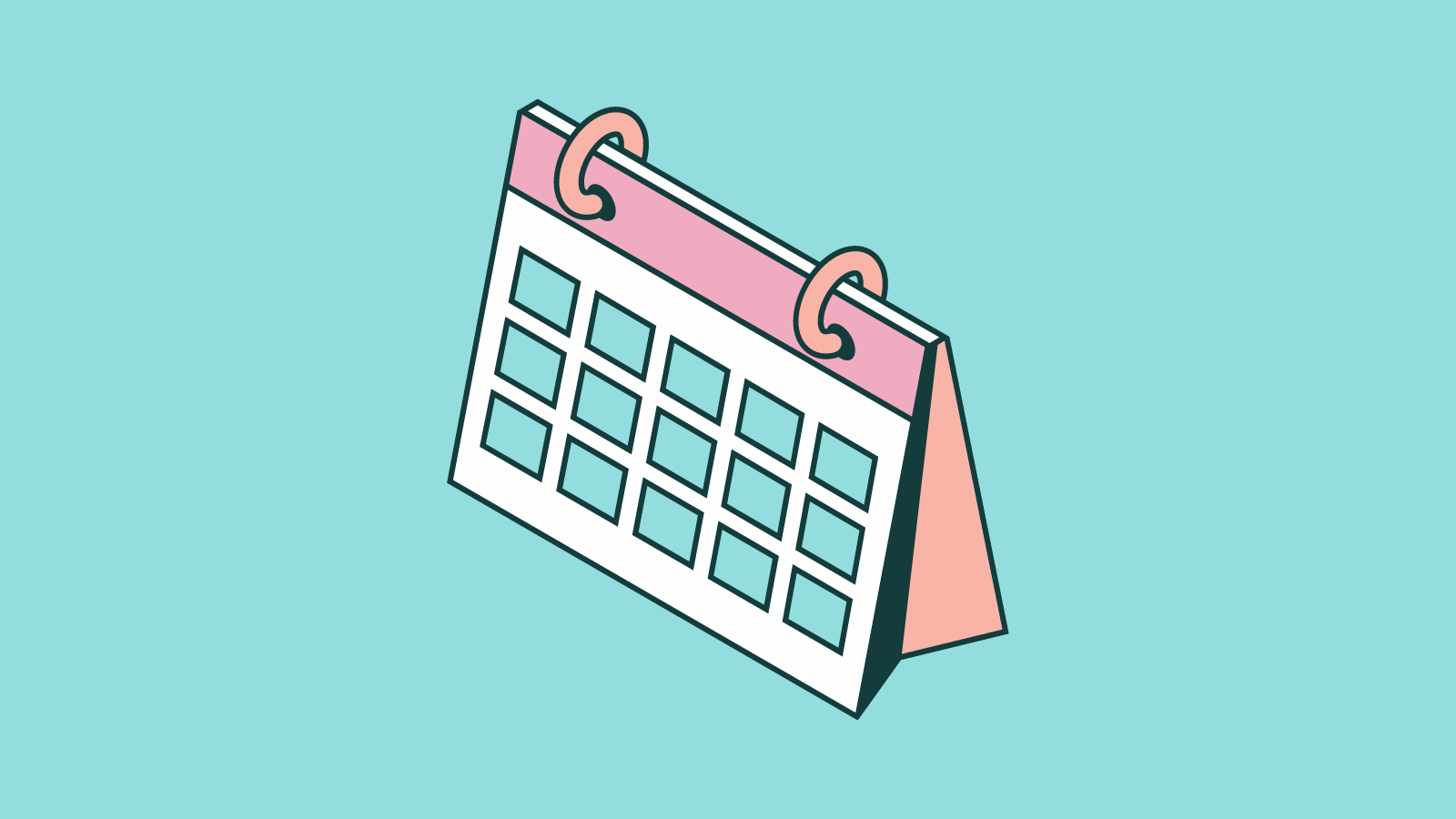 An illustration of a desk calendar