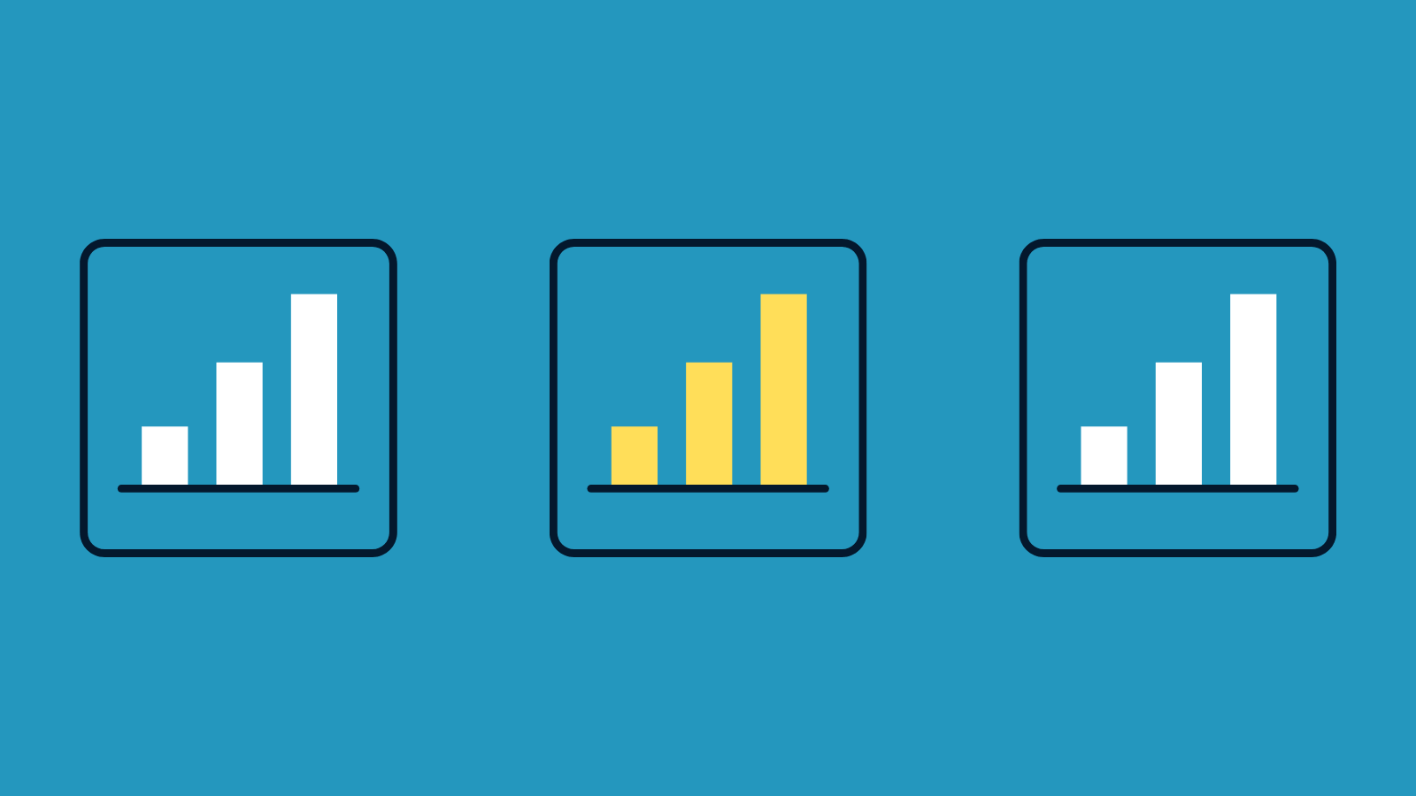 Three bar graphs