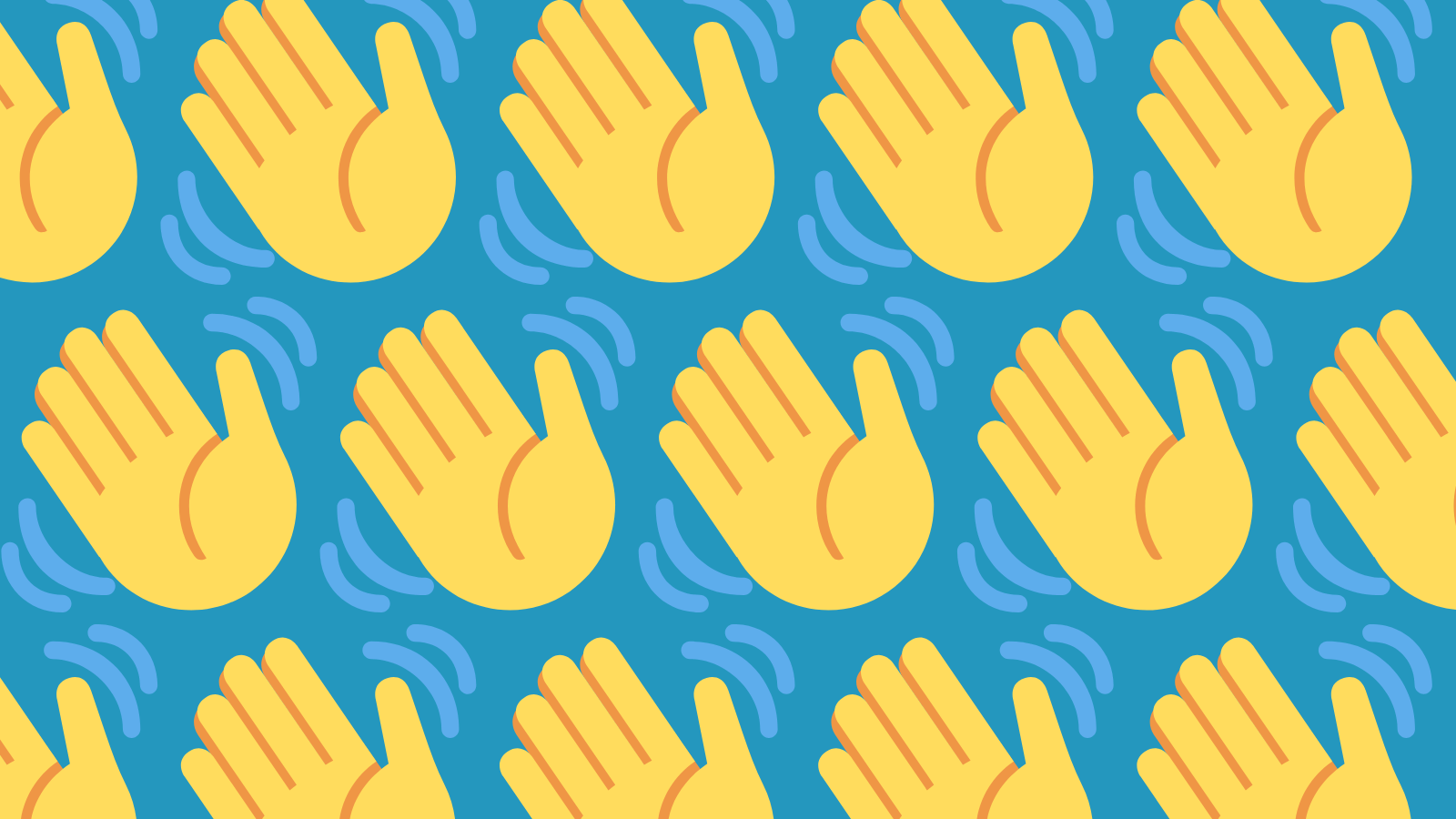 Waving hand emojis