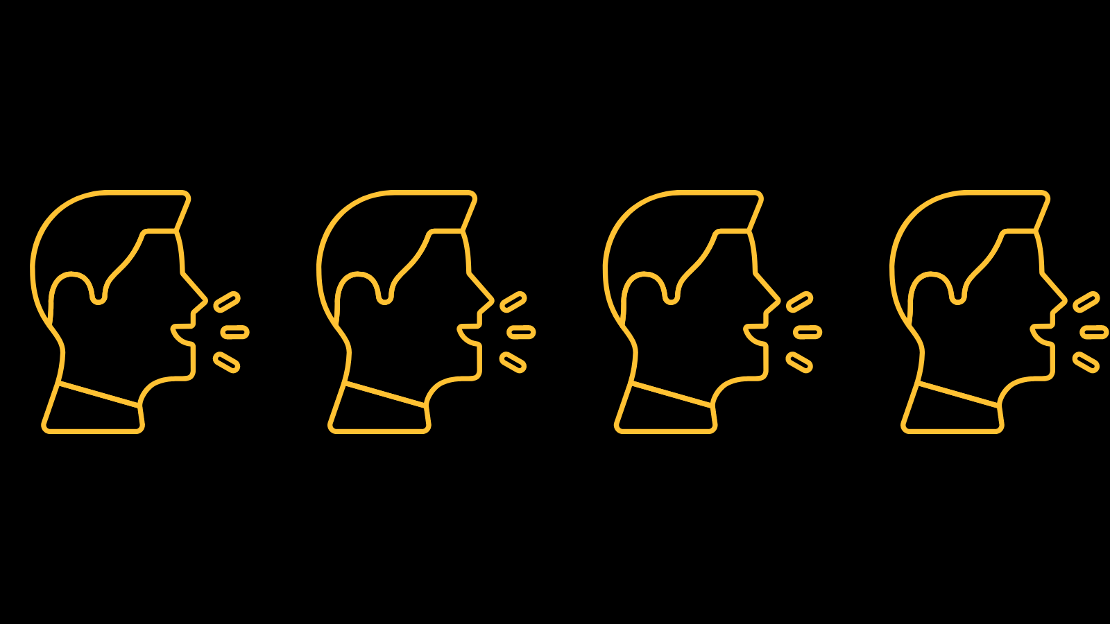 Minimalist graphics of people speaking (1)