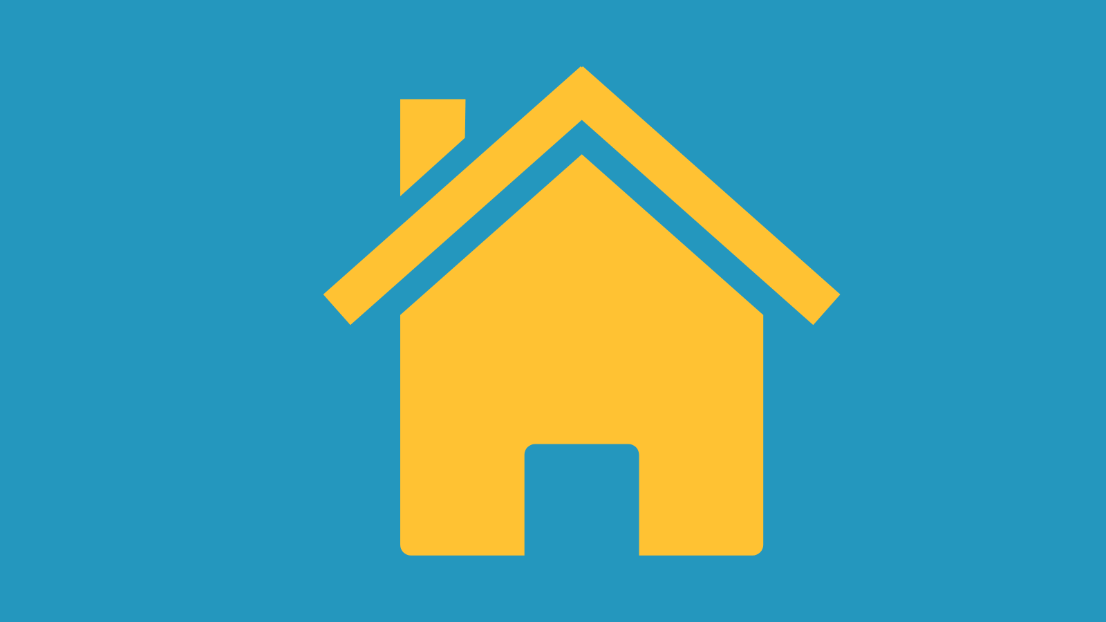 Minimalist icon of a house
