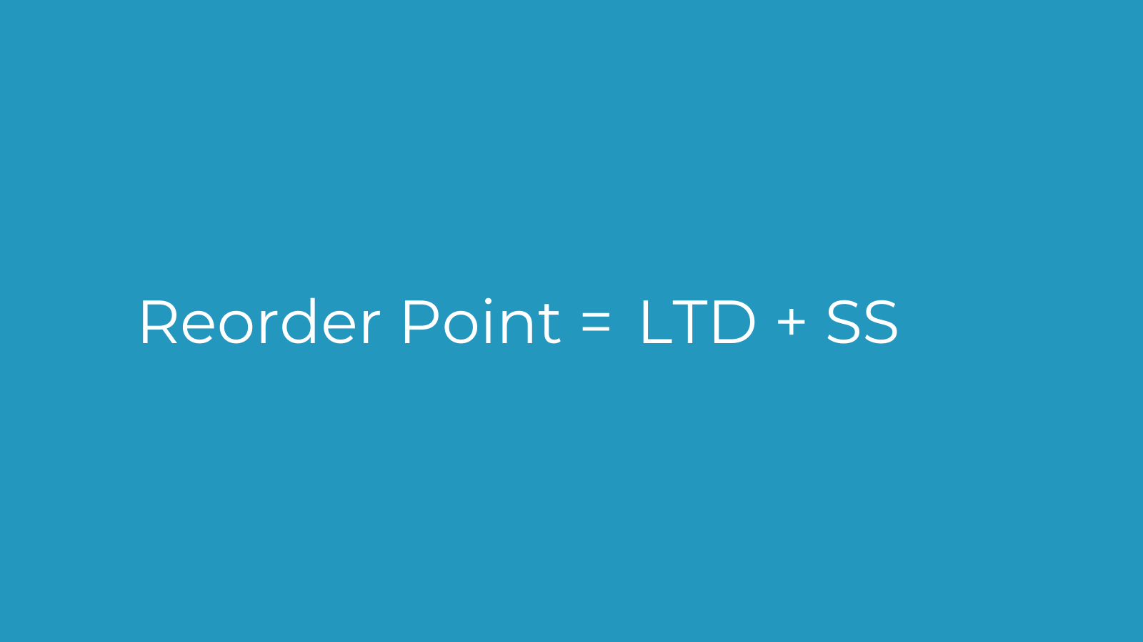 Reorder Point Graphic