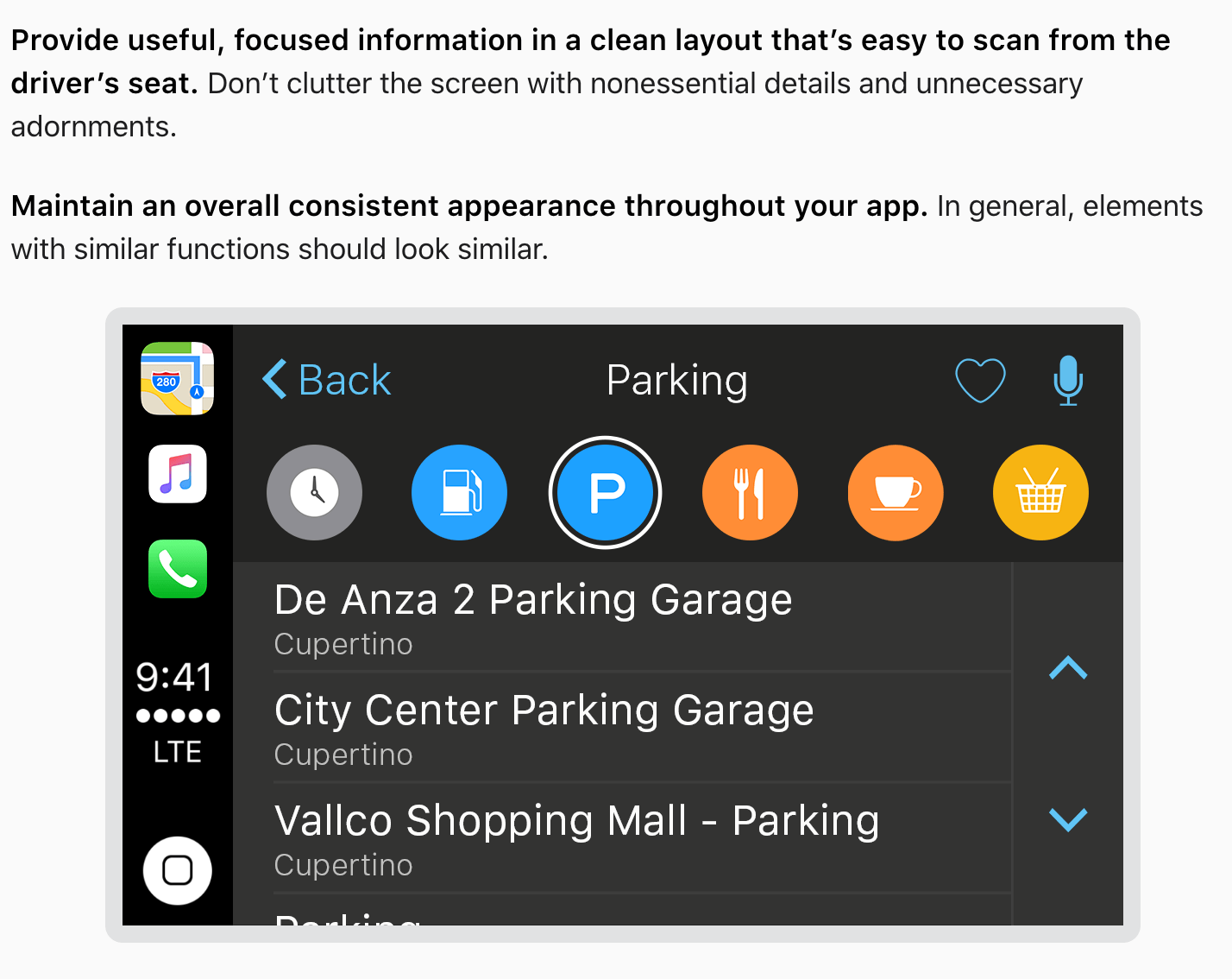 Apple's app appearance guidelines