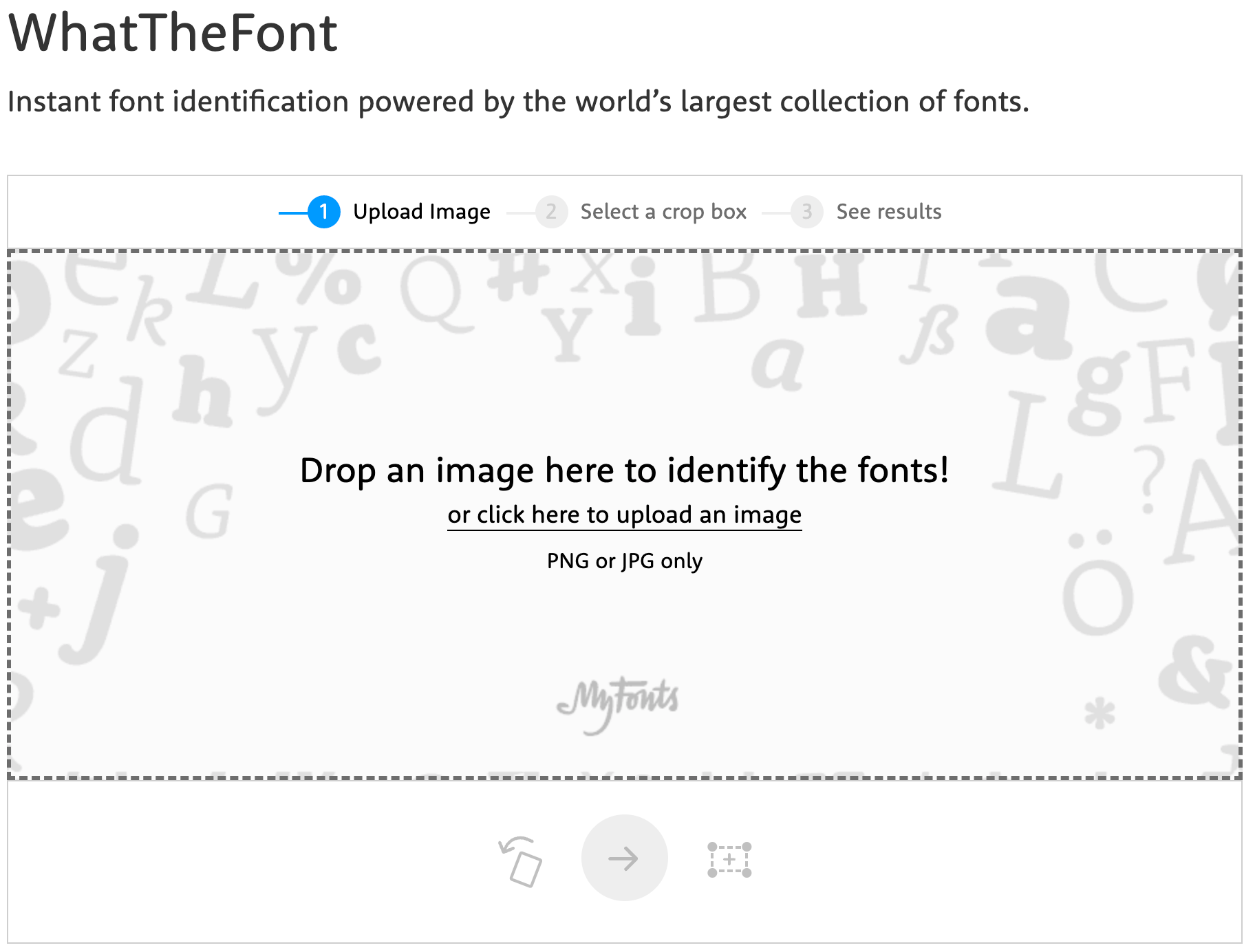 What the Font's homepage