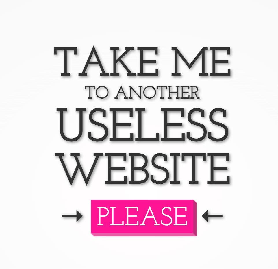 The Useless Web homepage