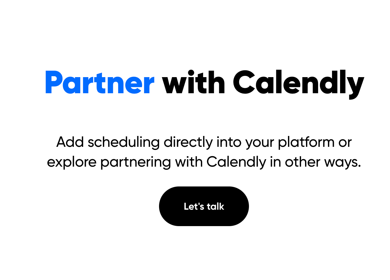 Calendly Affiliate Program's homepage