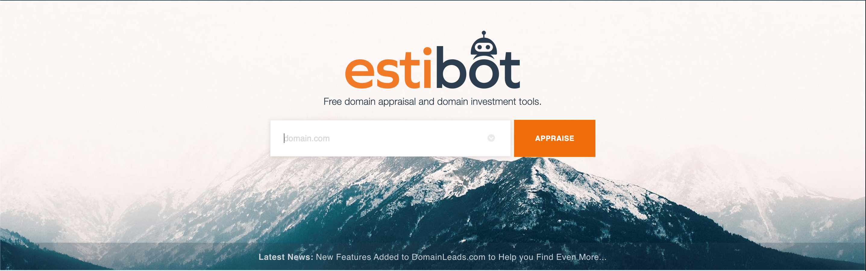 Estibot's home page