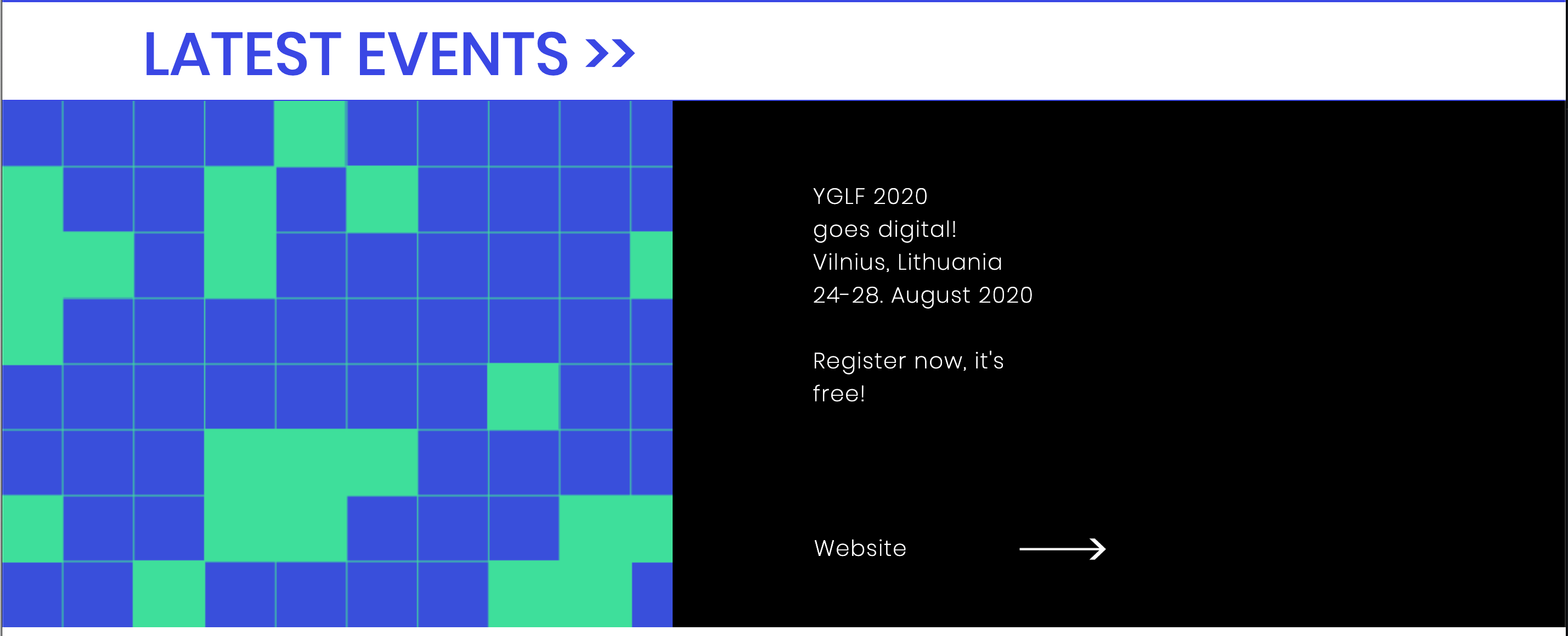 You Gotta Love Frontend's "Latest Events" block