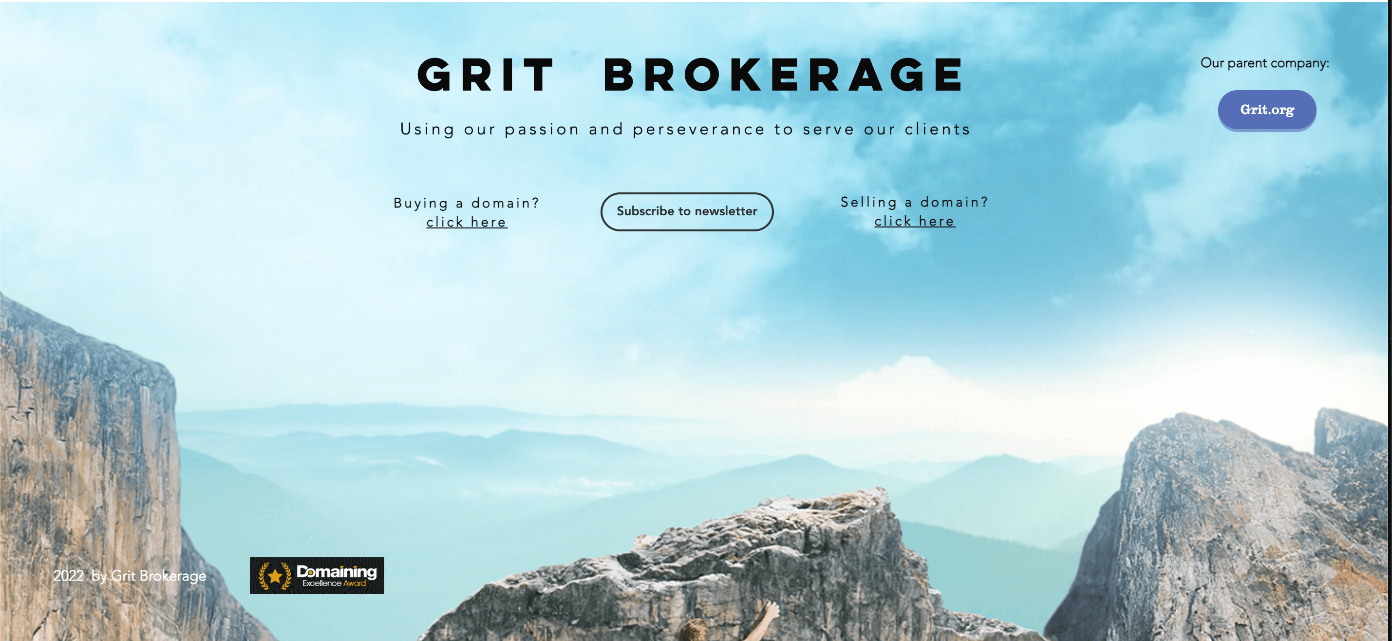 Grit brokerage's home page