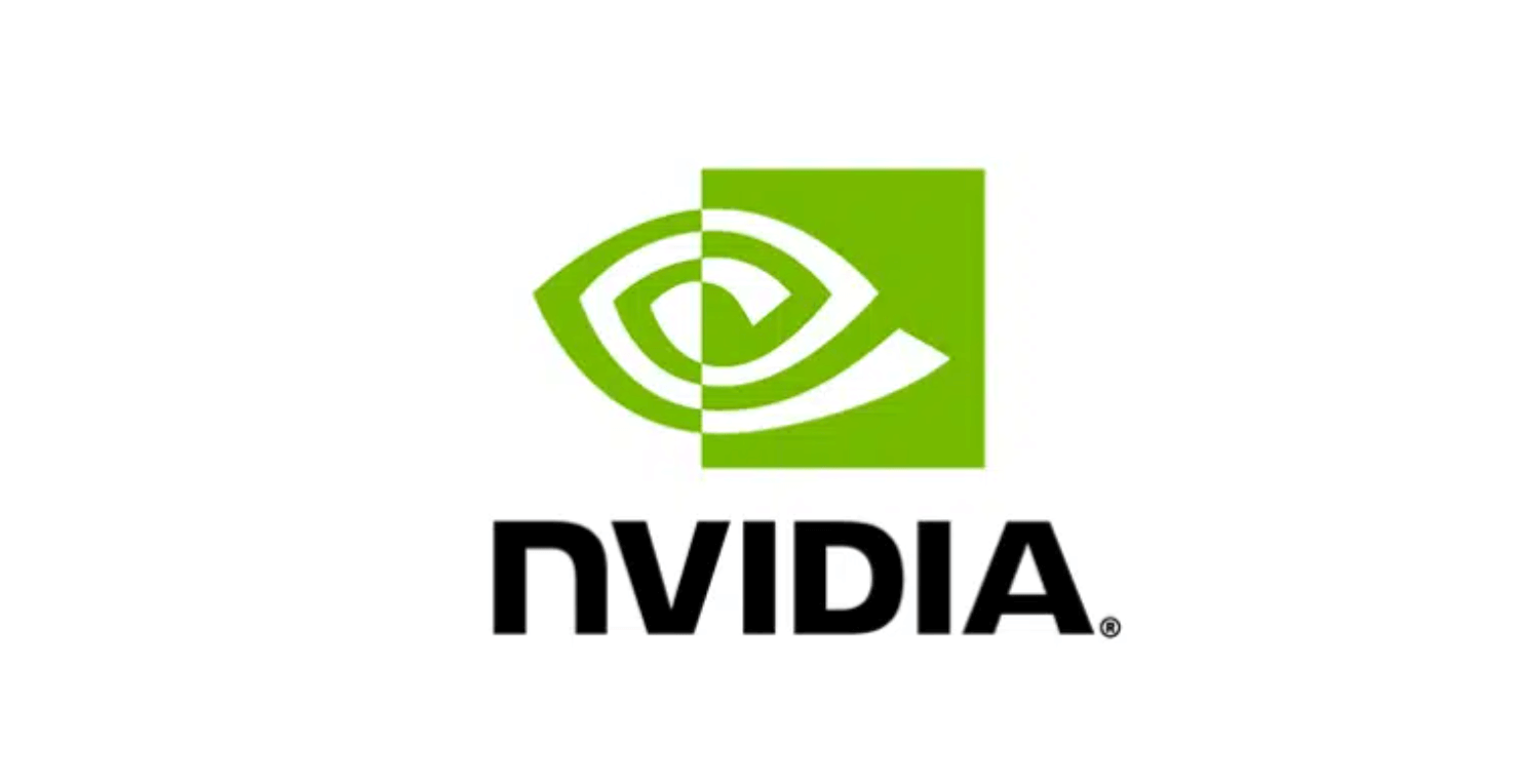Nvidia's logo, a green and white swirl in the shape of an eye