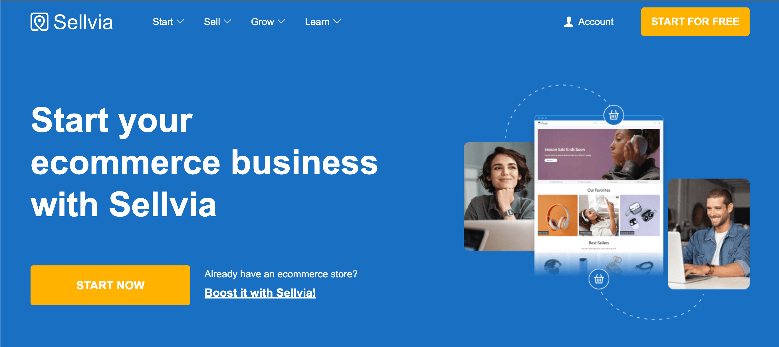 Sellvia's homepage