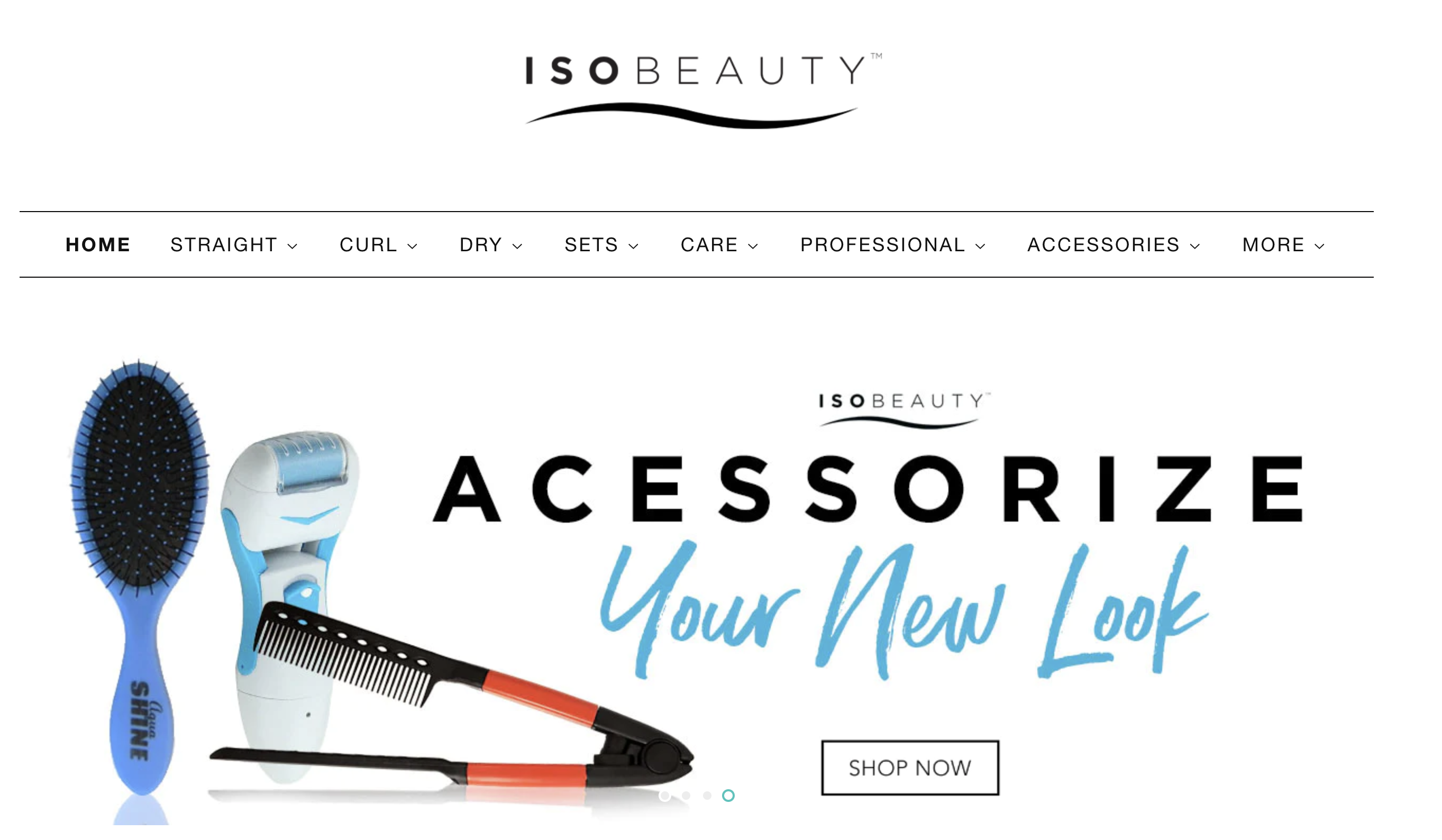 ISO Beauty's home page
