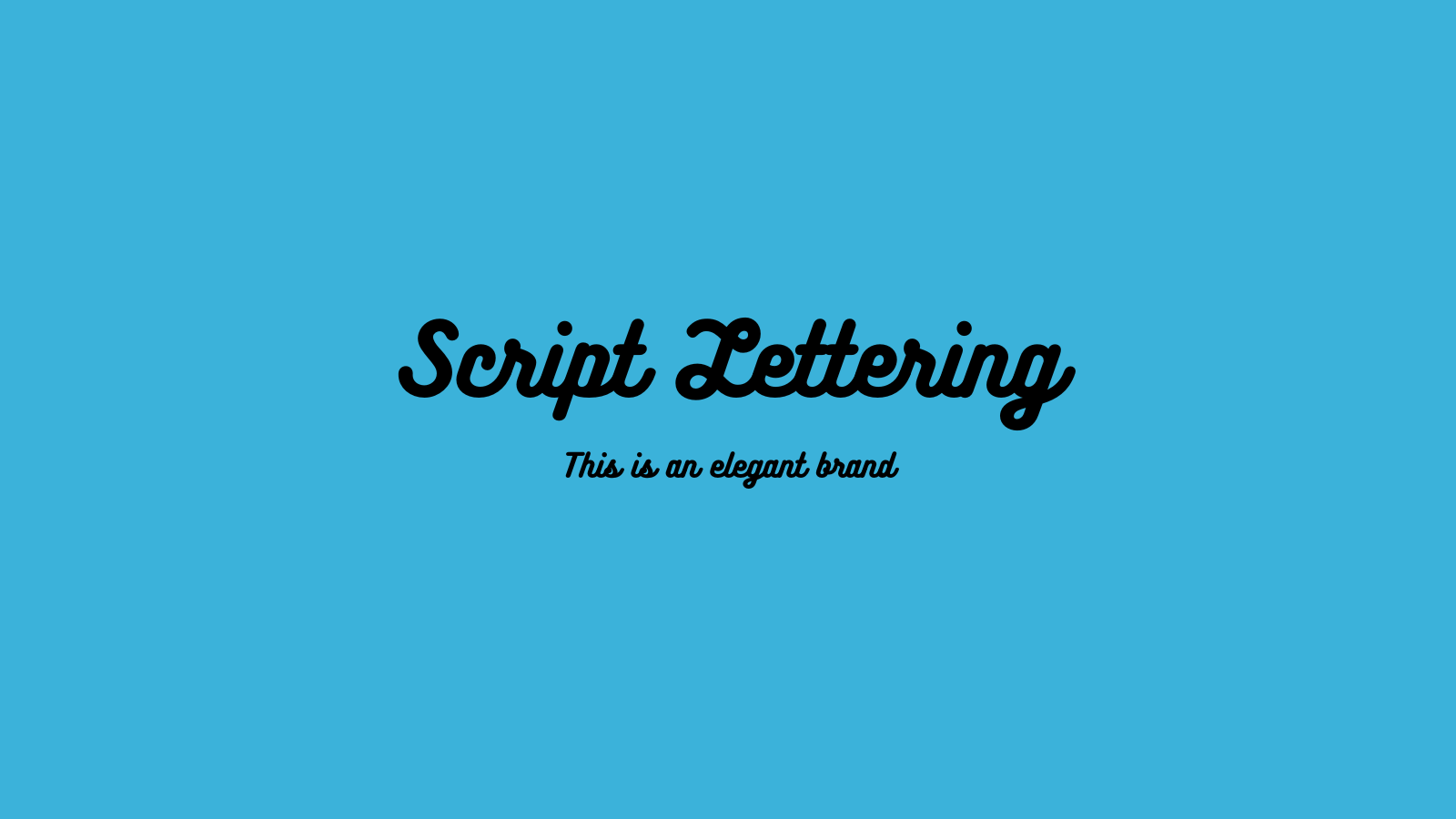 Script Lettering