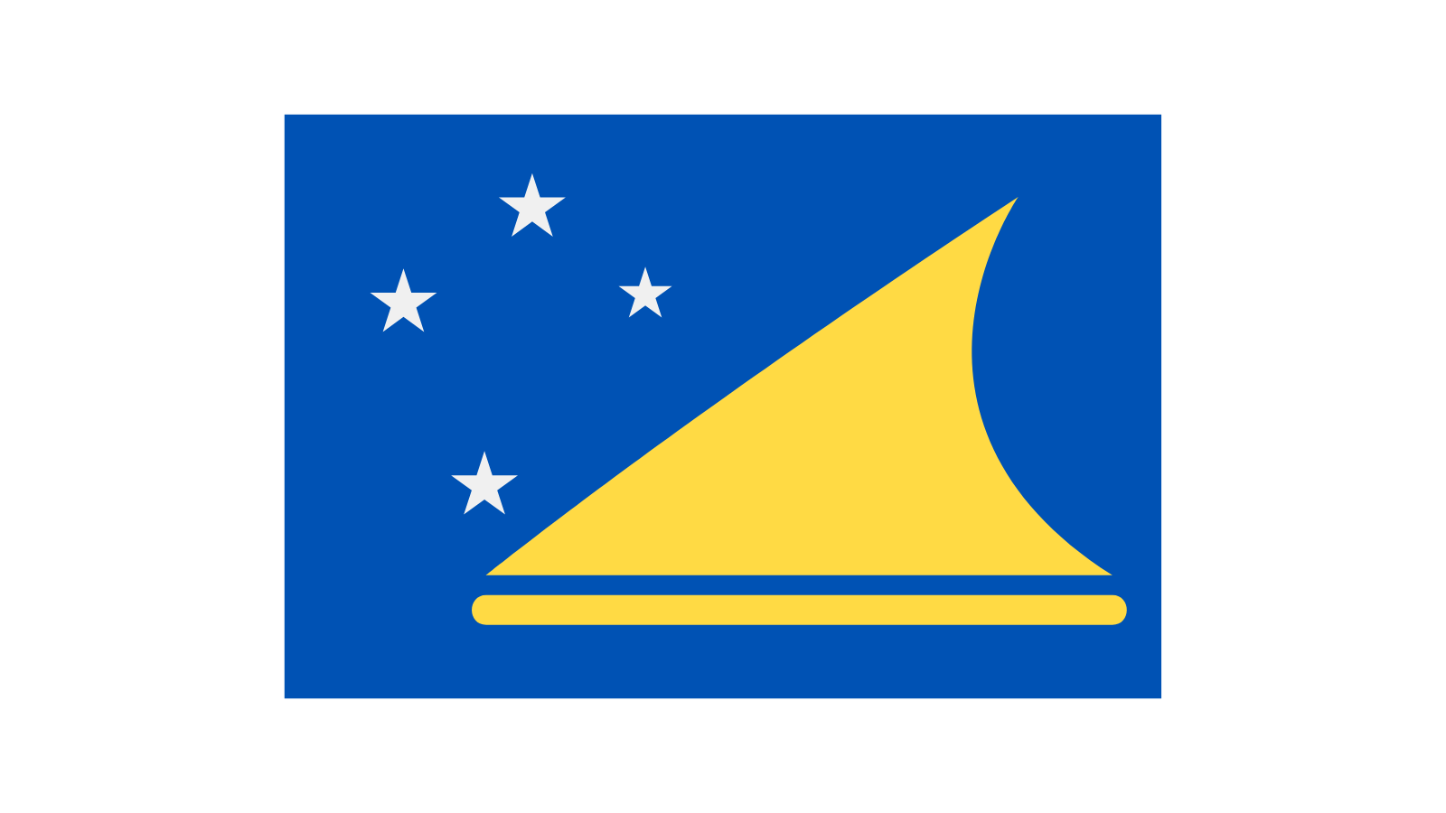 The flag of Tokelau