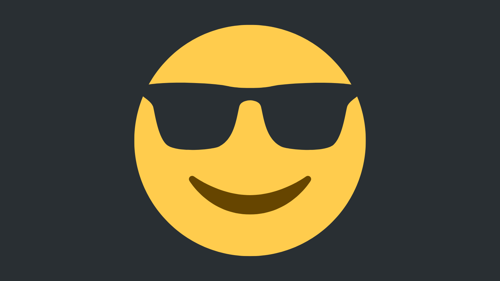 The person wearing sunglasses emoji