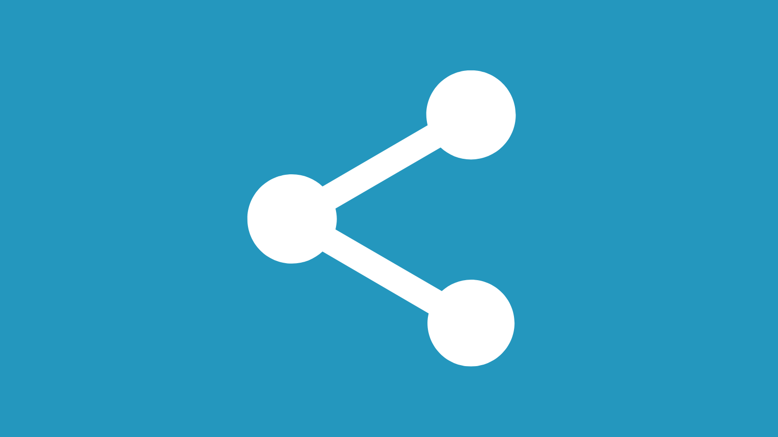The share symbol with the three dots and two lines connecting them at an angle
