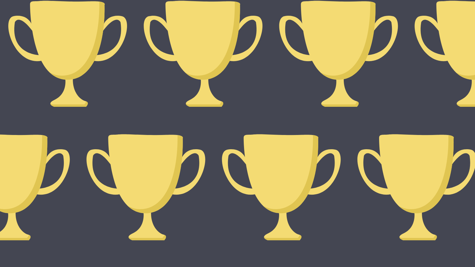 A repeating pattern of trophies