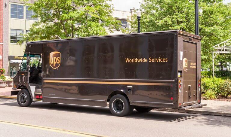 A UPS Truck 