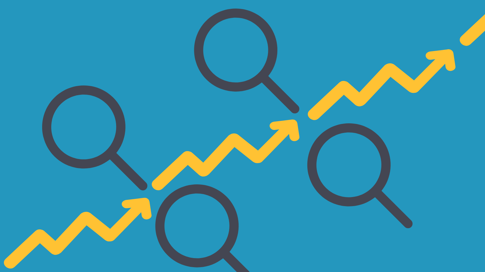 Upward Trending line graph with magnifying glasses (1)