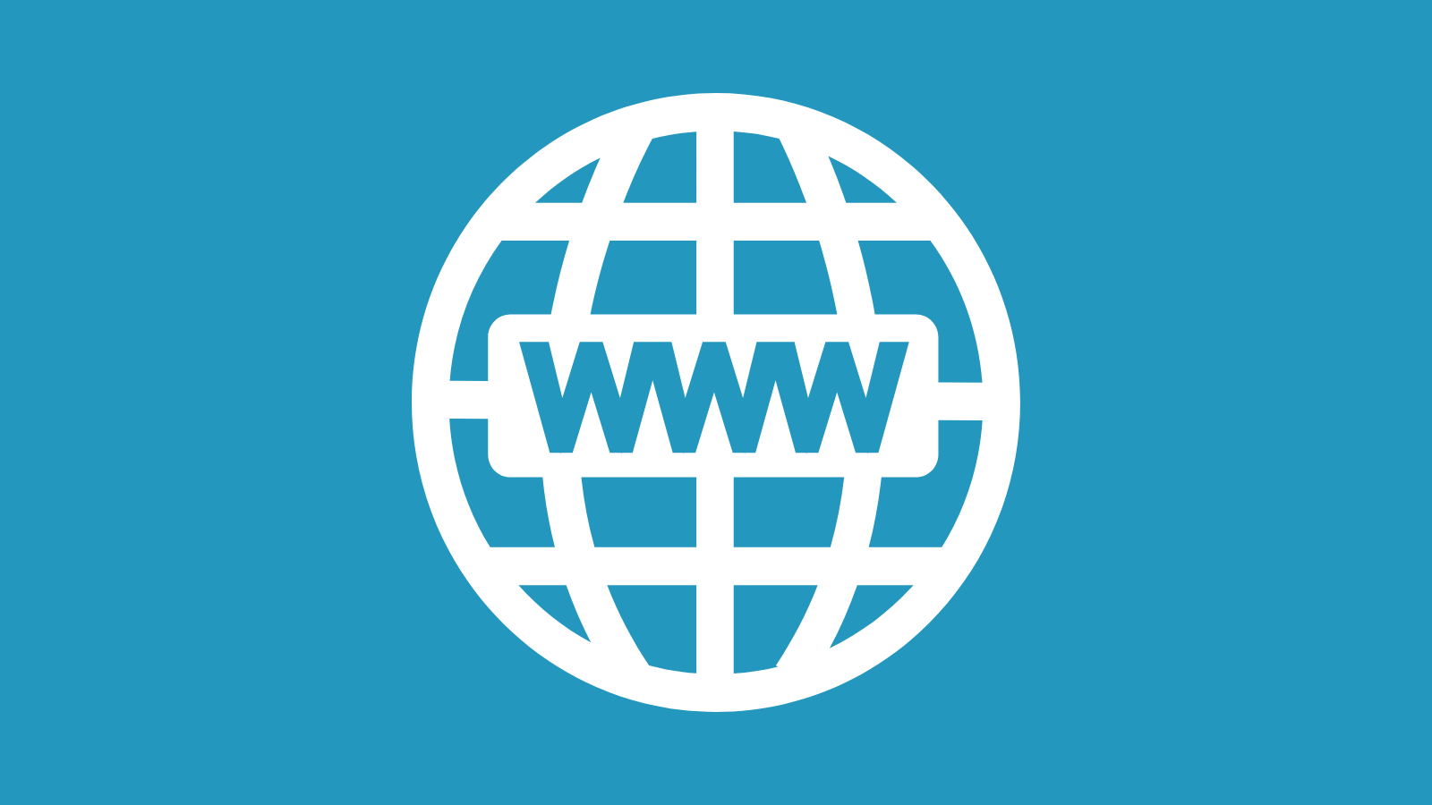 A World Wide Web icon with a globe and the letters "www"