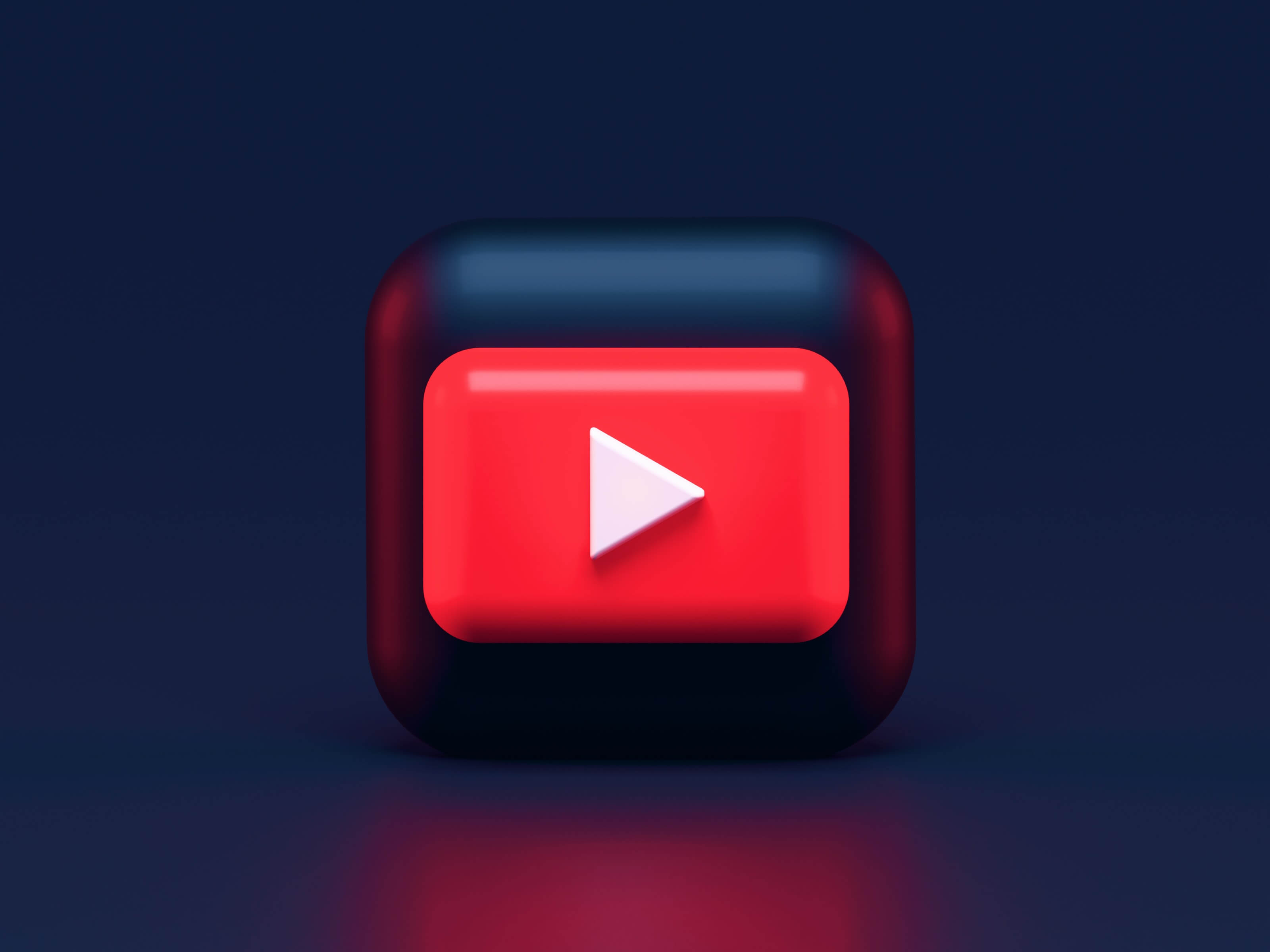 The YouTube logo in a bubble icon