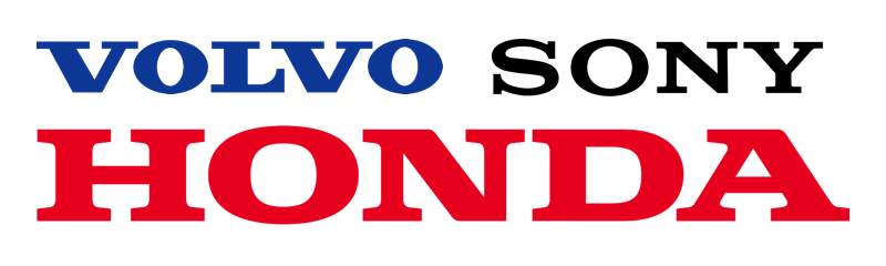 The letterheads for Volvo, Sony, and Honda
