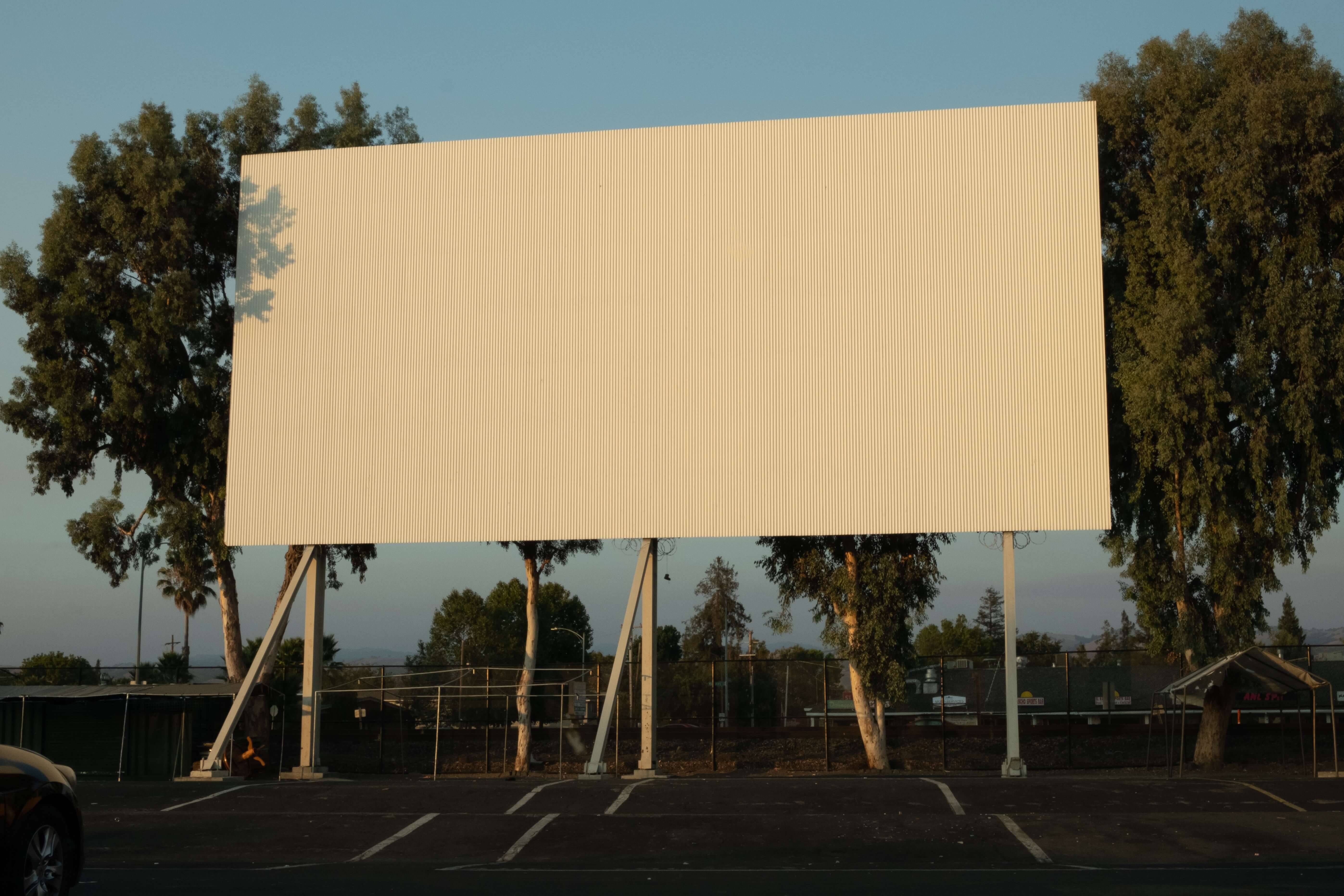 A blank billboard