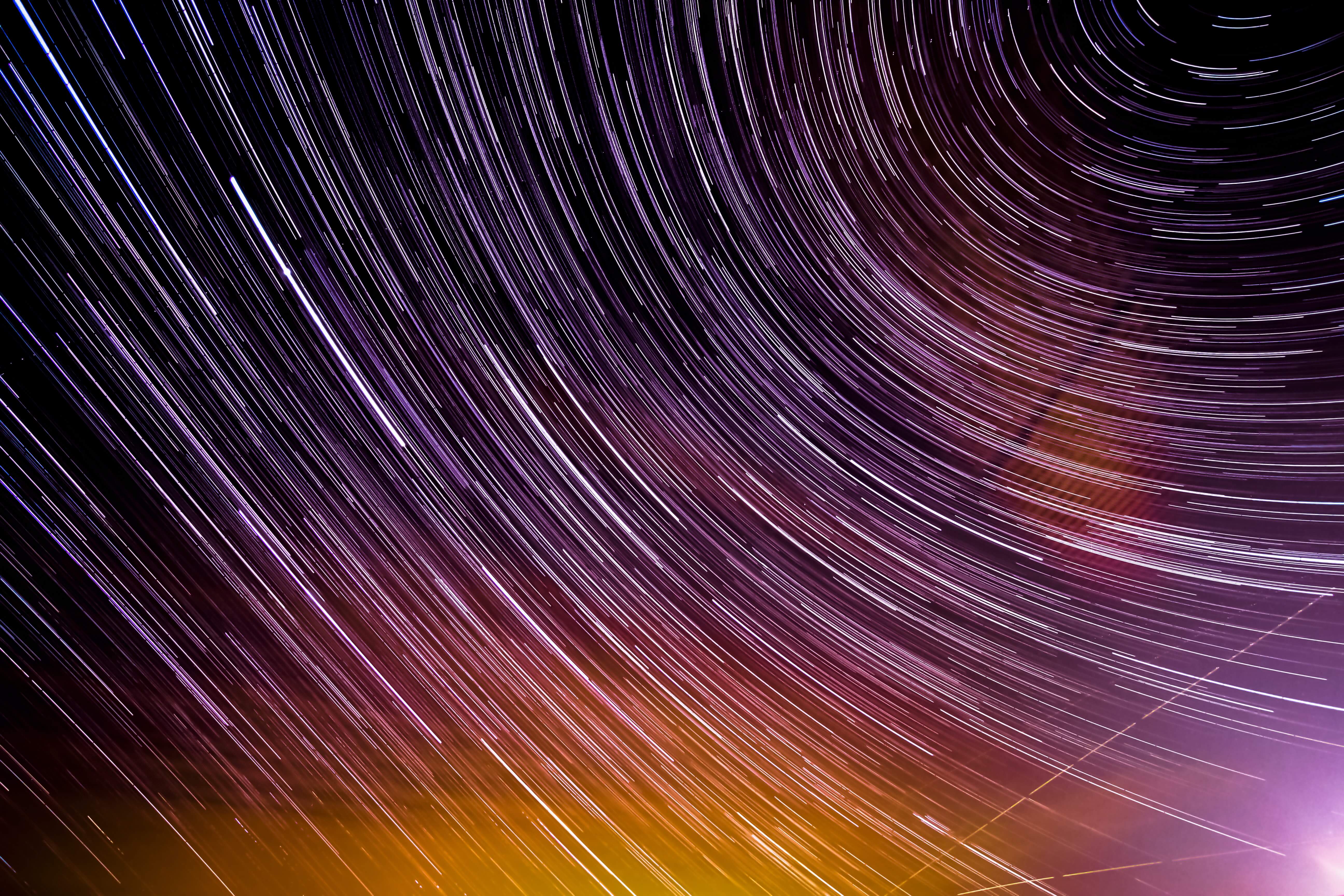 A time-lapse photo of stars